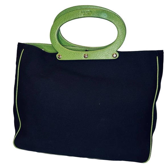 Kate Spade - Easton Top Handled Green and Black Purse - Picture 5 of 5